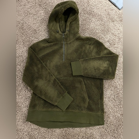 Banana Republic SHERPA HALF-ZIP HOODIE - Picture 2 of 4